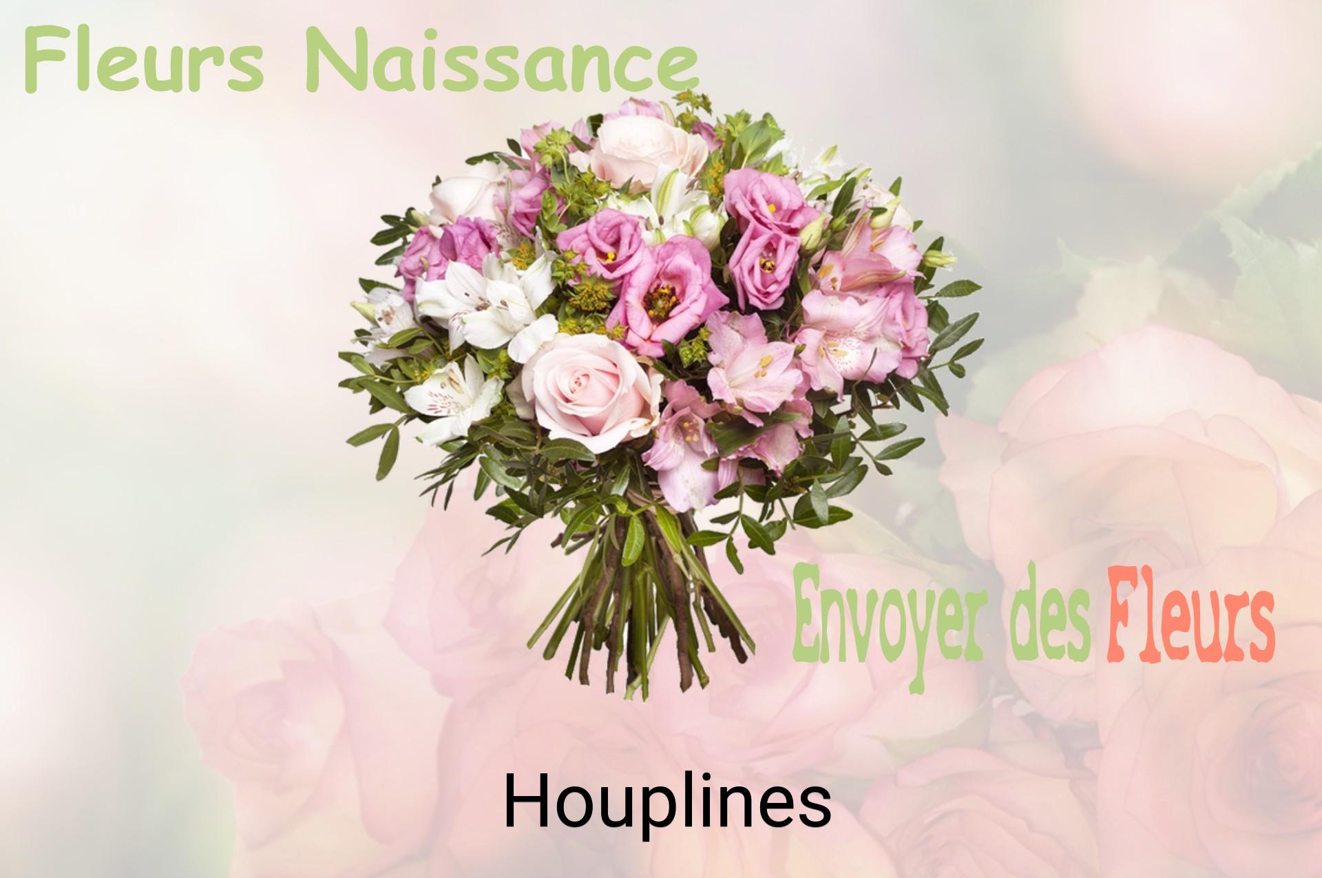 Bouquet de fleurs de naissance livré à Houplines