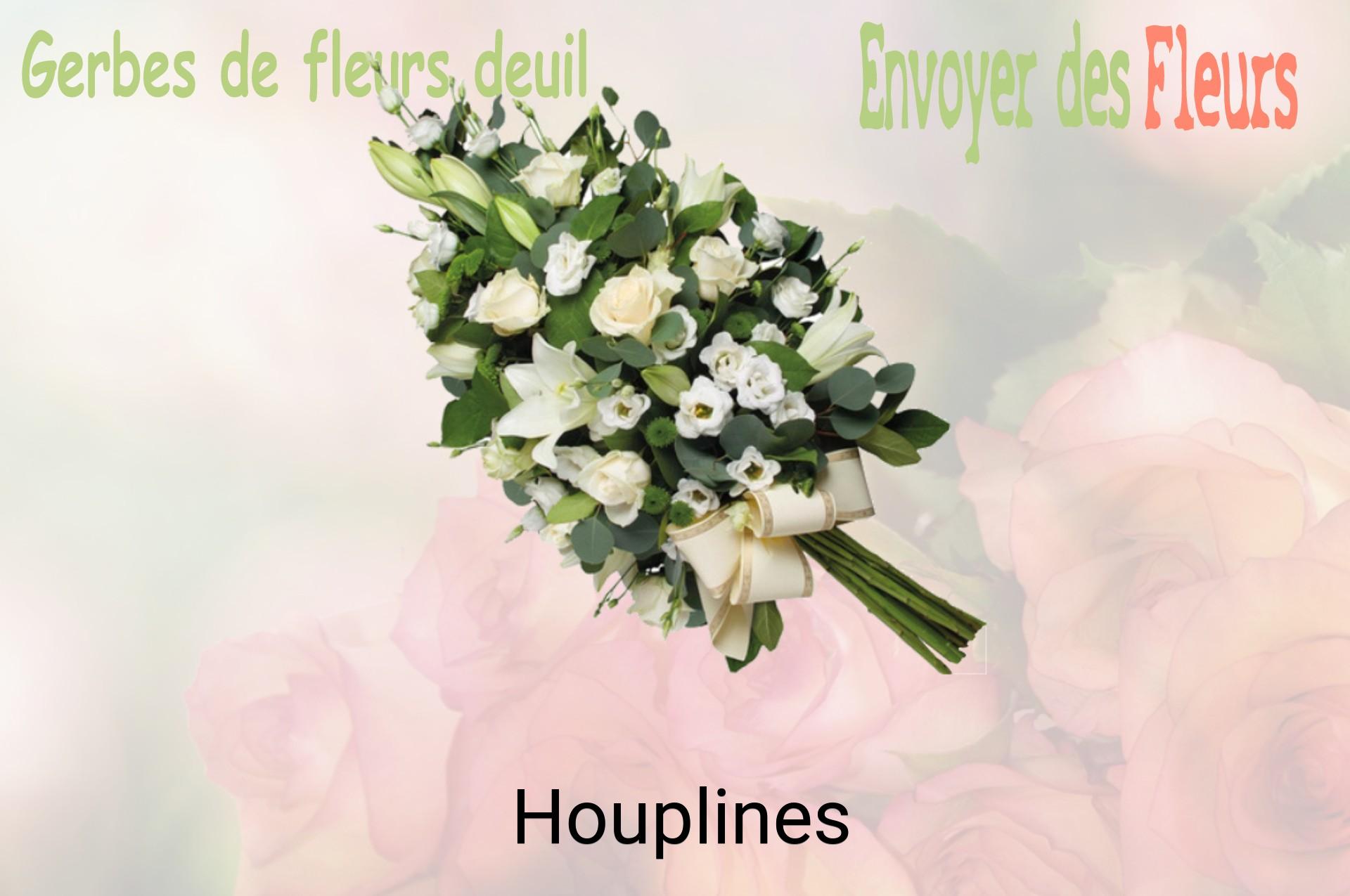 Gerbe de fleurs de deuil livrée à Houplines
